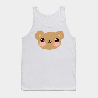 Happy Teddy Bear Pattern Tank Top